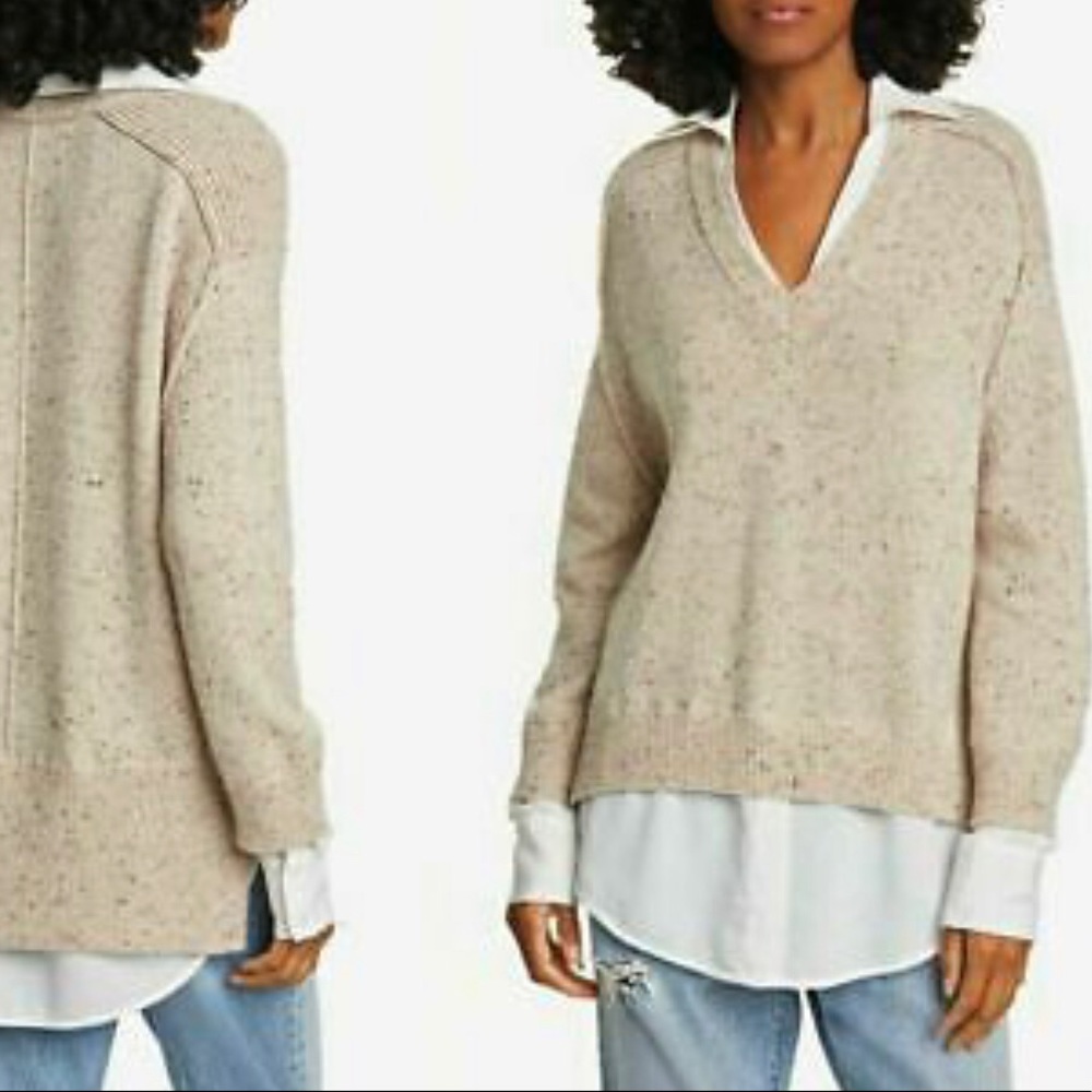 Madaschoni Cashmere Layered Sweater